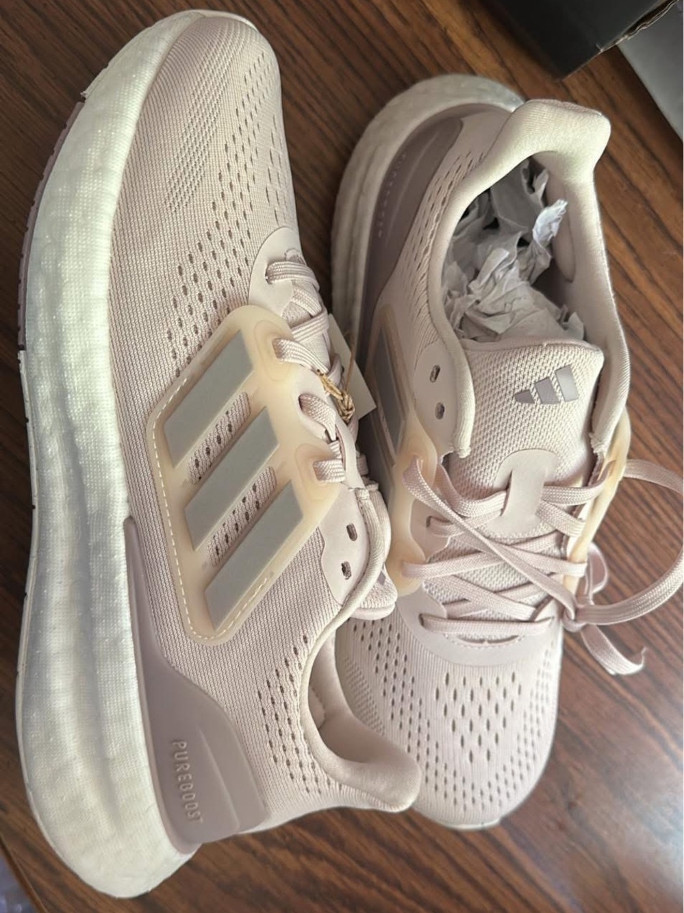 adidas Women’s Light Pink Running Shoes pureboost 23w size 7